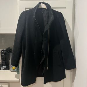J Crew Black pea coat
